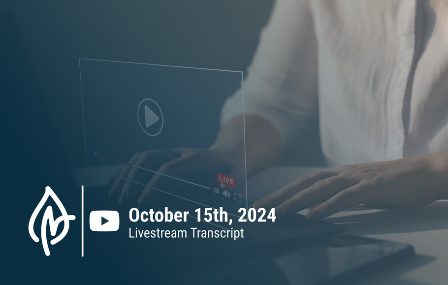 YouTube Livestream Q&A Transcript, October 15th, 2024